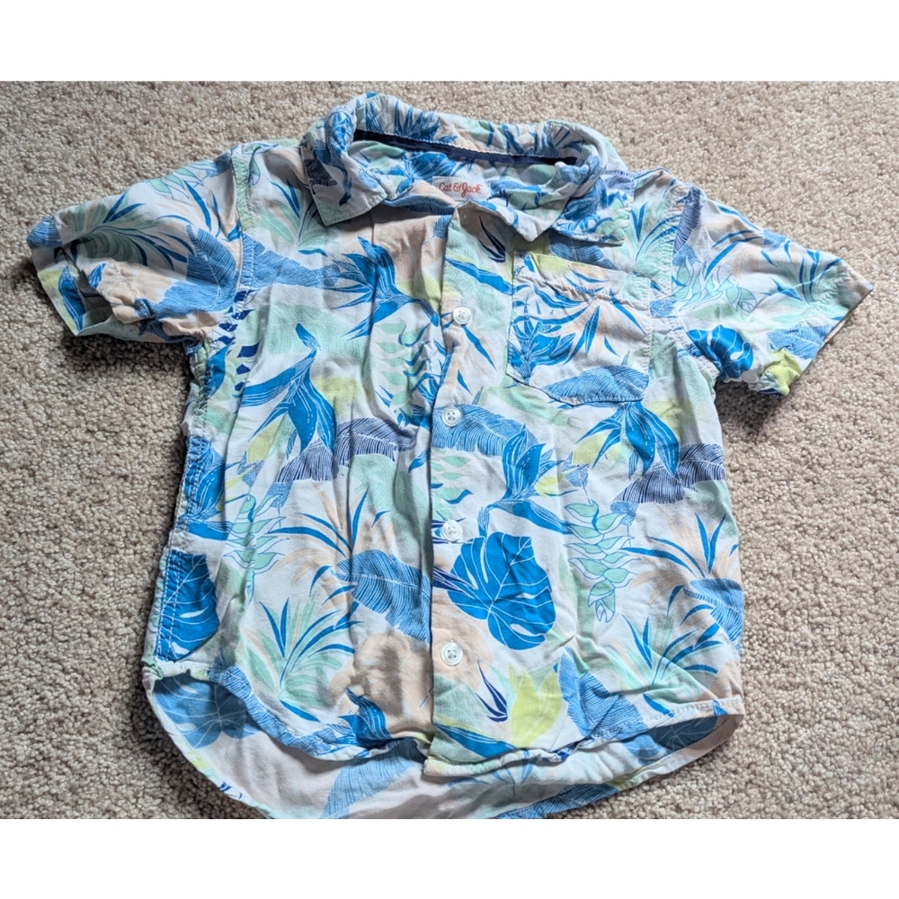 Nwot Cat & Jack Boys Button Down